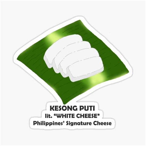 doodle art  kesong puti philippines white cheese sticker