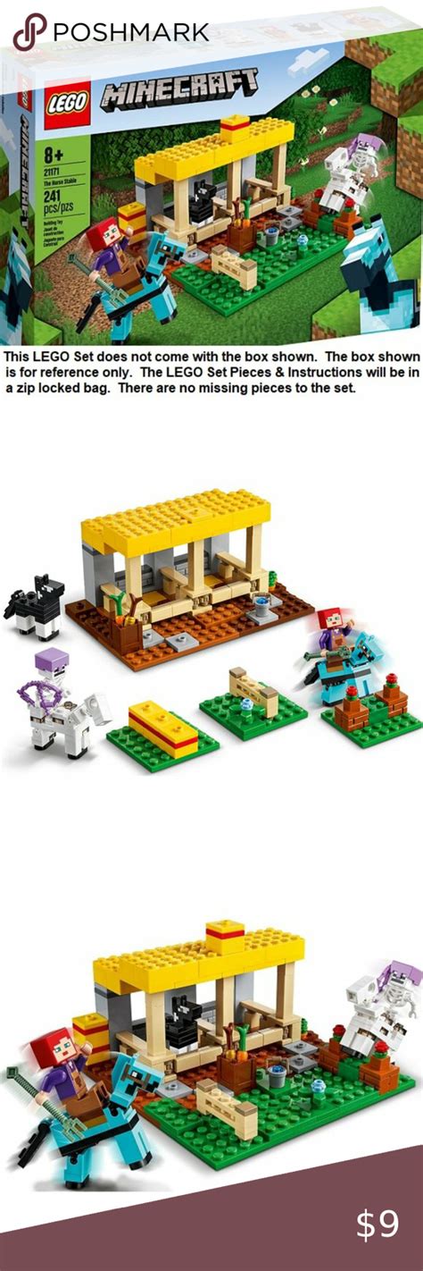 LEGO Minecraft - The Horse Stable 21171 | Lego minecraft, Horse stables ...