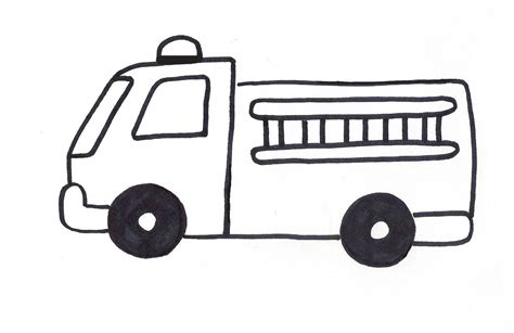 Printable Fire Truck Template