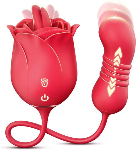 Amazon HIVEFUN Adult Sex Toys Vibrator Thrusting Vibrating Rose