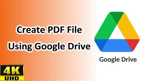 How To Create PDF Using Google Drive Create PDF File Using Google