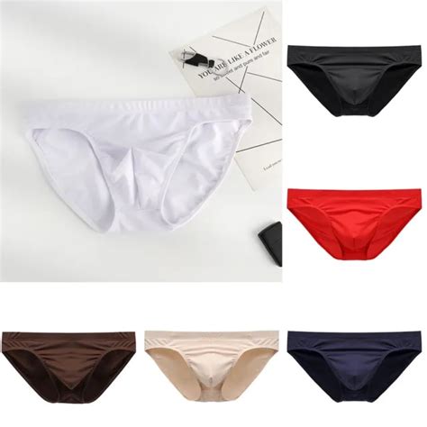 Sous V Tements De Bikini Respirants Pour Hommes Lisses Lisses Slips