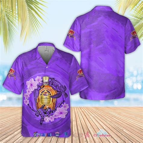 Crown Royal Turtle Hibiscus Hawaiian Shirt Homefavo