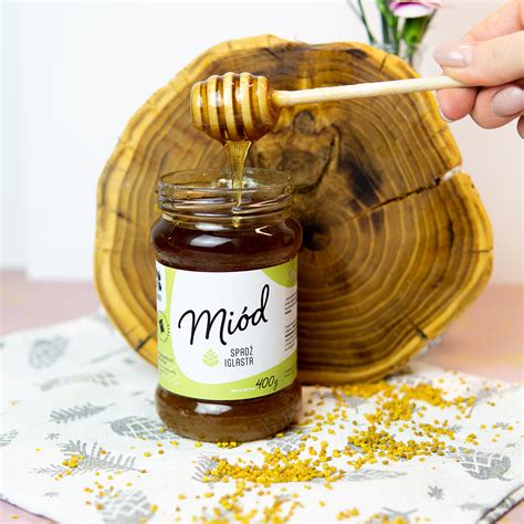 Miód spadziowy iglasty 400g Królewski miód b Honey