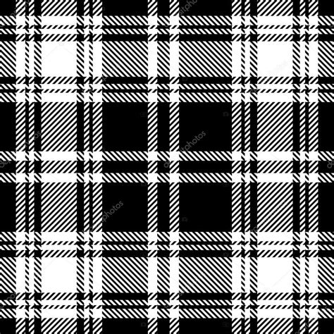 Black And White Plaid Pattern Stock Vector Witchera