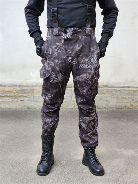 Летний мужской камуфляжный костюм, рип-стоп, "питон"