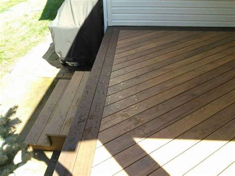 Deck Resurface In Timbertech Legacy Tigerwood Decking With Mocca Double