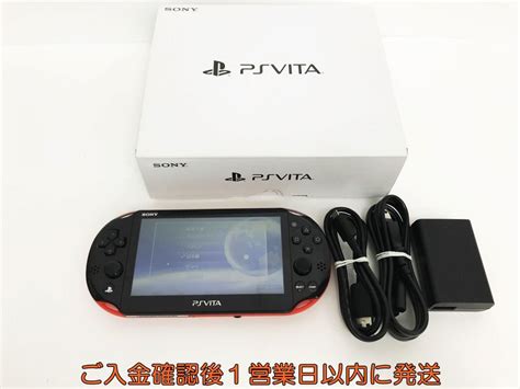 【目立った傷や汚れなし】【1円】psvita 本体 セット ブラックレッド Sony Playstation Vita Pch 2000