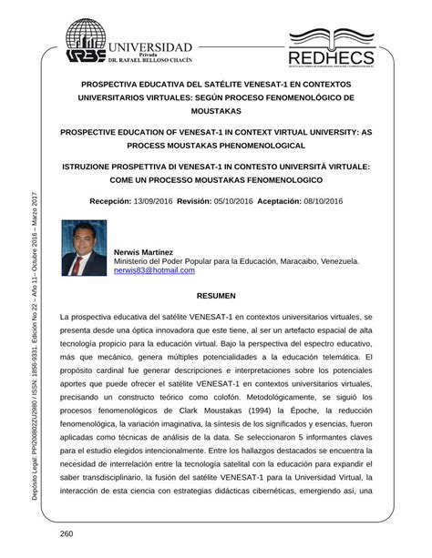 Pdf Prospectiva Educativa Del Sat Lite Venesat En Contextos