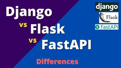 Django Vs Flask Vs Fastapi Differences Youtube