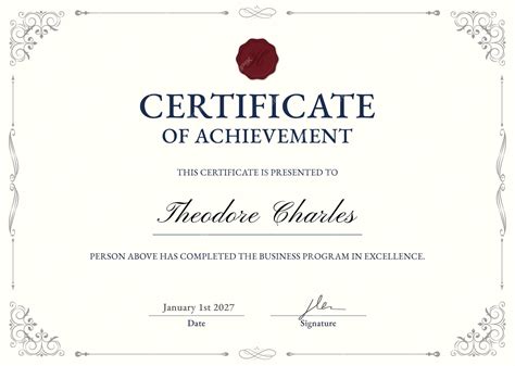 Ms Word Award Certificate Template