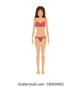 Woman Set Bikini Icon Stock Vector Royalty Free Shutterstock