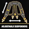 Amazon DEWALT Professional Tool Belt Organizer With Suspenders And