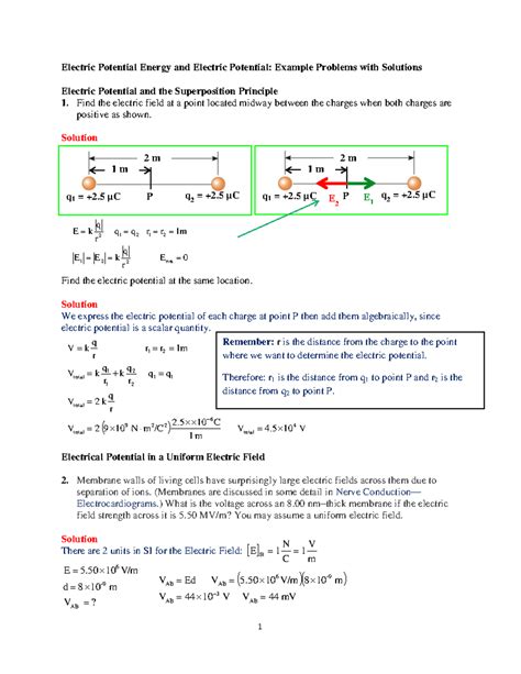 Electric Potential Energy Word Problems At Sabrina Swensen Blog