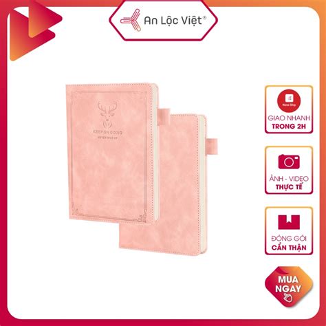 HÀNG SIÊU HOT Sổ Bìa Da A5 SIÊU DÀY 360 Trang luôn Bìa Bìa da cừu cực mịn Logo Đầu Hươu Sang