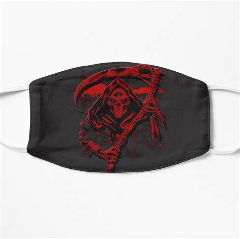 Dark Red Grim Reaper Mask Mask By Futureimaging Grim Reaper Red