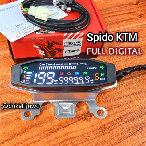 Jual Speedometer Full Digital Mini Ktm Xcktm Sx Spido Ktm Set Dudukan