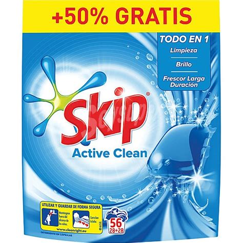 Skip Detergente M Quina L Quido Active Clean Psulas Envase C