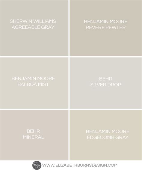 The Perfect Shades Of Greige Paint Colors — Elizabeth Burns Design