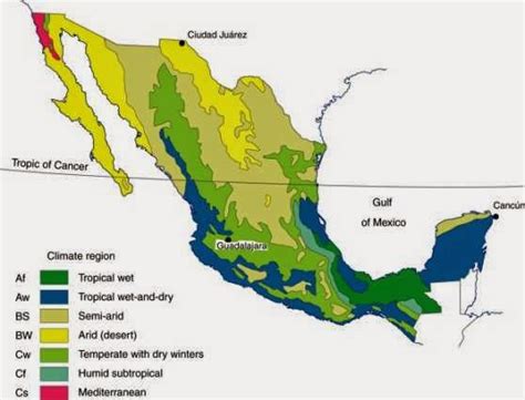 Climate Map Of Latin America