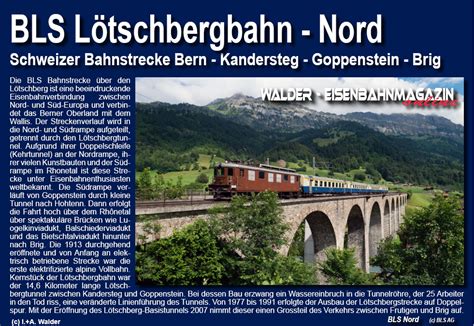 Bls Bern L Tschberg Simplon Bahn Nord