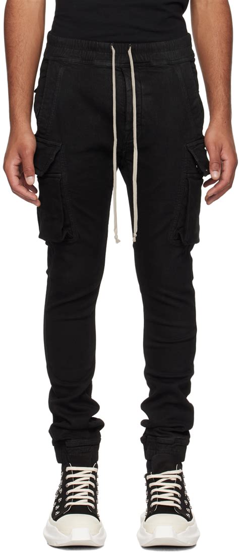 Pantalon Cargo Mastodon Noir Rick Owens DRKSHDW En Solde