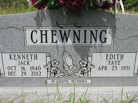 Kenneth Jackson Jack” Chewning 1940 2012 Find A Grave Memorial