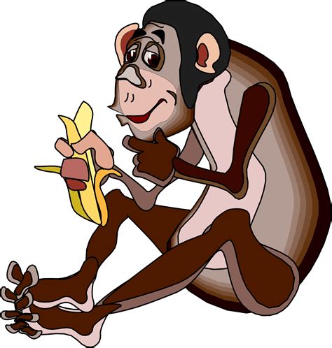 Banana Monkey Clip Art