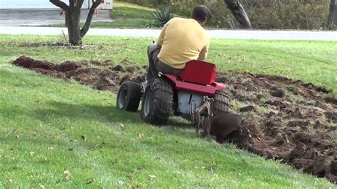 Homemade Garden Plow For Lawn Tractor