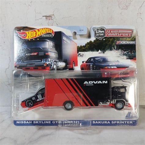 NISSAN HOT WHEELS 風火輪團隊運輸日產天際線 GT R32 蝦皮購物