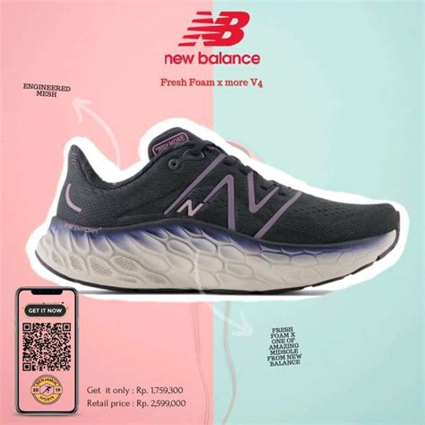 Promo New Balance Fresh Foam X More V Mmorcu Sepatu Lari Pria