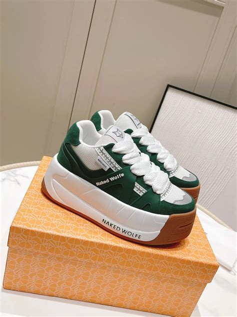 Fashion Naked Shoes Wolfe Slide Platform Sneakers Black Walmart