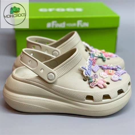 HOT Chuẩn L1 Sục Crocs BAND CLASSIC Đế Cao 7cm cho nữ Tặng 12 Charm Cực Xinh Shopee Việt Nam