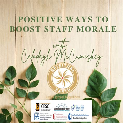 Positive Ways To Boost Staff Morale Primary Welcome To Wexford