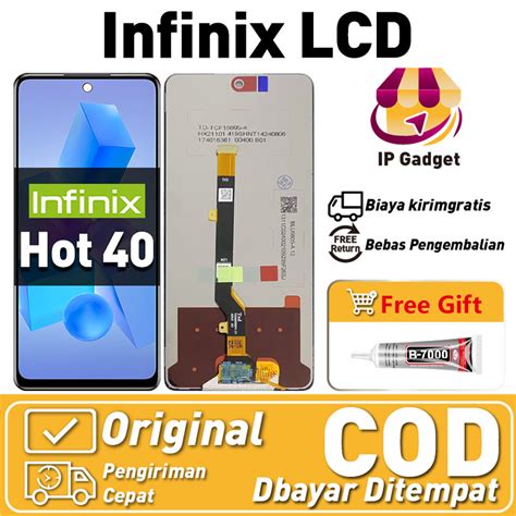 Jual LCD Infinix Hot Original Fullset Ori Asli Layar Hp Touchscreen Sentuh Versi Tinggi COD