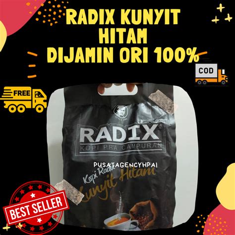 Jual Radix Kunyit Hitam Hpa Malaysia Isi Sachet Kopi Radix Ori