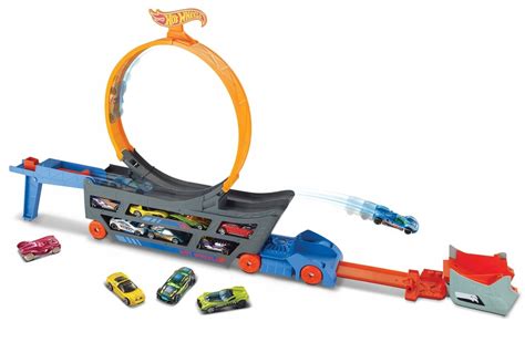 HOT WHEELS Ciężarówka Tor Samochodowy WYRZUTNIA 12543253604 oficjalne archiwum Allegro