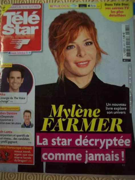 Mylene Farmer Magazine T L Star Du F Vrier Eur