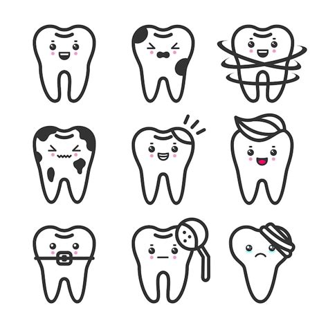Teeth Outline Clipart