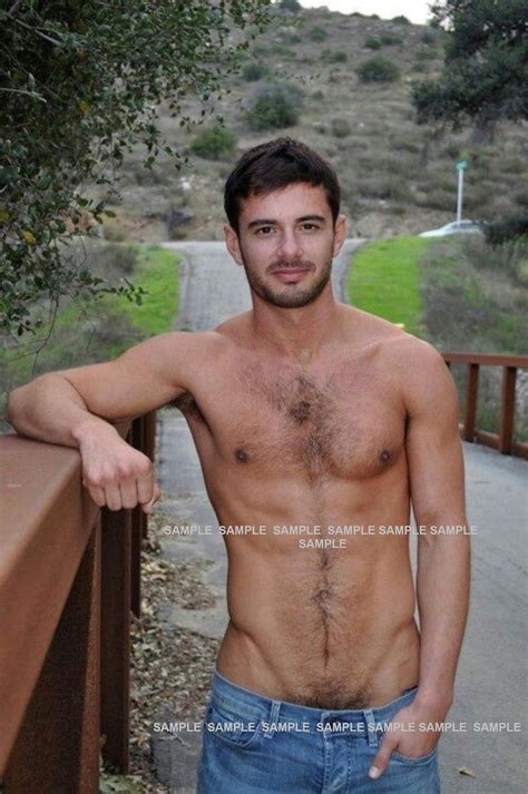 Matted Shirtless Photograph X Handsome Hairy Dude In Blue Denim Jeans Male Gay Interest Etsy