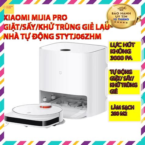 Robot hút bụi lau nhà Xiaomi Mijia SC Pro giặt giẻ tự nhiên lau xoáy ...