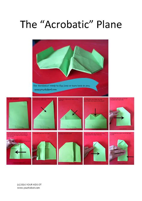 Paper Airplane Instructions Step By Step