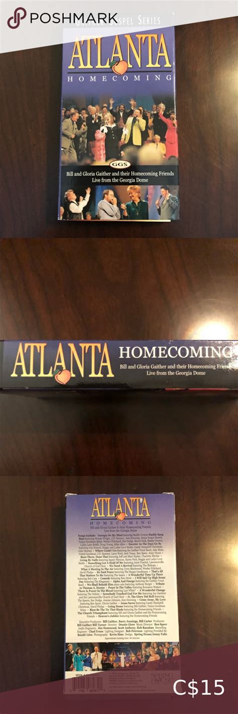 Atlanta Homecoming Vhs Gaither Gospel Series Vintage 1998 Gaither