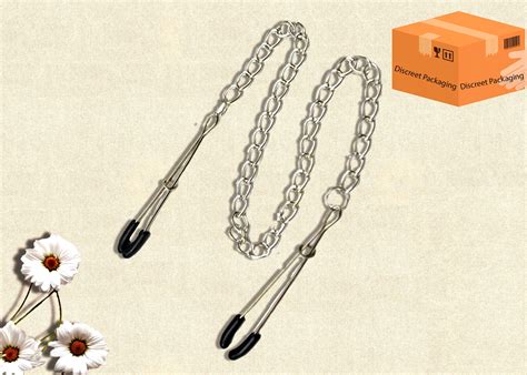 Fantasy Nipples Clamp With A Stainless Steel Chain Super Hot Nipples Chain For Adult Toy