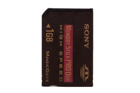 Sony Memory Stick Pro Duo High Speed Memory Card Storage Media 1 GB 1GB ...