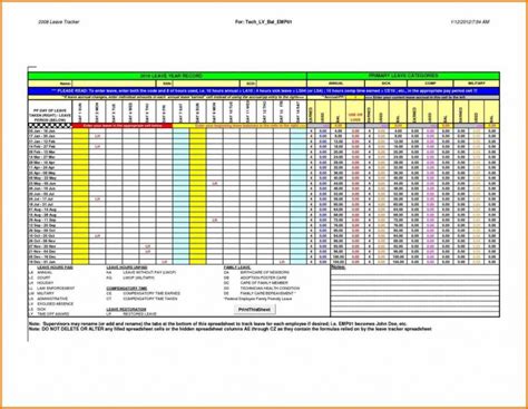 Employee Attendance Spreadsheet with Employee Attendance Tracking ...