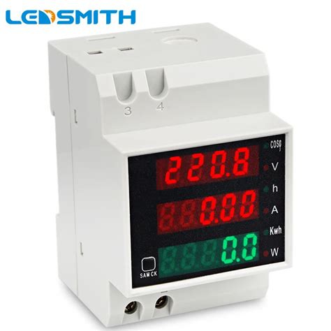 LEDSMITH D52-2047 din-рейку Многофункциональный цифровой измеритель ...