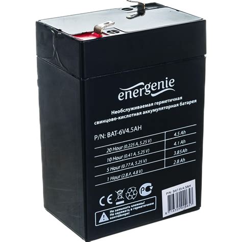 Аккумулятор для источников бесперебойного питания Energenie BAT-6V4.5AH ...