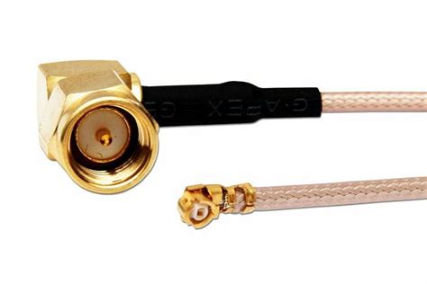 Pigtail U.FL - SMA wtyk kątowy - 15cm - Ted.NET.pl
