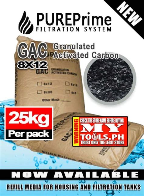 Pure Prime Gac Granulated Activated Carbon 25kg Lazada Ph